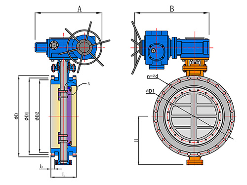 Electric Actuated Flange Butterfly Valve