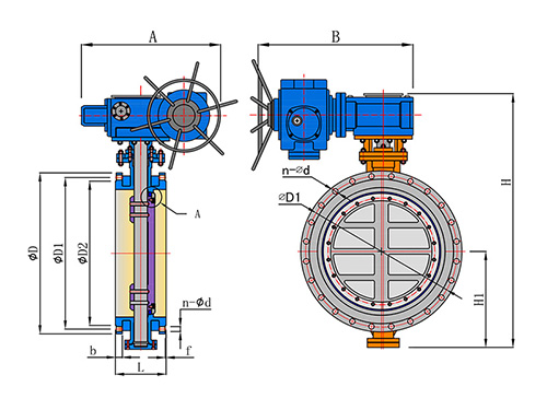 Electric Actuated Triple Offset Butterfly Valve